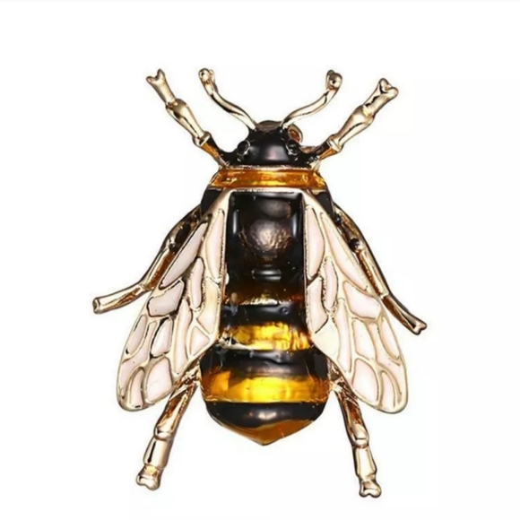 1 LEFT Adorable BROOCH /hair pin HONEYBEE ,scarf - Picture 6 of 7